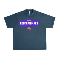 Midnight Navy LSU Louisianimals Urban Heavy Tee - linhVisuals