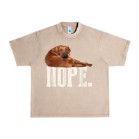 French Oak nope lazy rhodesian ridgeback t shirt dog lover gift tee Urban Heavy Tee - linhVisuals