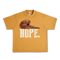 Peanut Butter nope lazy rhodesian ridgeback t shirt dog lover gift tee Urban Heavy Tee - linhVisuals