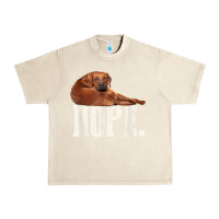 Sandshell nope lazy rhodesian ridgeback t shirt dog lover gift tee Urban Heavy Tee - linhVisuals