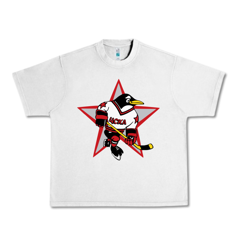 Red Penguin 1990's Russian Urban Heavy Tee by linhVisuals | Teevron