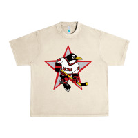 Sandshell Red Penguin 1990's Russian Urban Heavy Tee - linhVisuals
