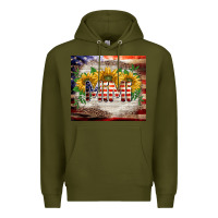 Army Green patriotic mimi tumbler Premium Hoodie - BarkalooDesign