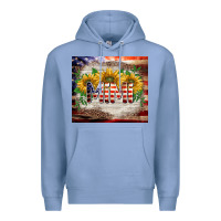 Colony Blue patriotic mimi tumbler Premium Hoodie - BarkalooDesign