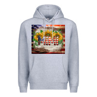 Heather Grey patriotic mimi tumbler Premium Hoodie - BarkalooDesign