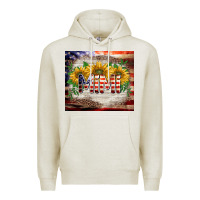 Oatmeal Heather patriotic mimi tumbler Premium Hoodie - BarkalooDesign