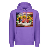 Purple patriotic mimi tumbler Premium Hoodie - BarkalooDesign