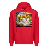 Red patriotic mimi tumbler Premium Hoodie - BarkalooDesign