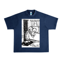 Navy calvin Urban Heavy Tee - linhVisuals