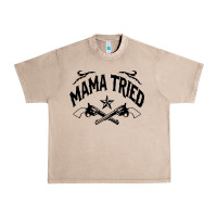 French Oak mama tried guns Urban Heavy Tee - linhVisuals