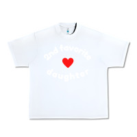 White funny 2nd second child   daughter for 2nd favorite kid sweatshirt Urban Heavy Tee - linhVisuals