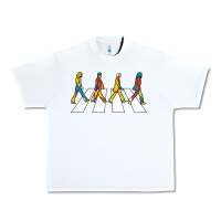White beatl Urban Heavy Tee - linhVisuals