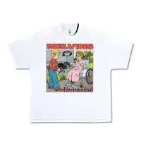White MELVINS Urban Heavy Tee - linhVisuals