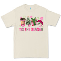 Pink Christmas Tis The Season Premium Tee | Teevron