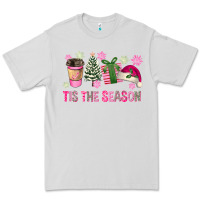 Dove Grey Pink Christmas Tis The Season Premium Tee - FaDigitalArtStudio