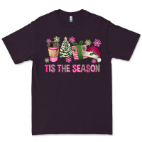 Plum Pink Christmas Tis The Season Premium Tee - FaDigitalArtStudio