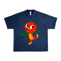 Navy orange bird Urban Heavy Tee - linhVisuals