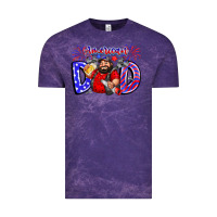 Cloud Purple american dod Vintage Tee - CowhideDigitalArt