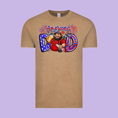 American Dod Vintage Tee Designed By Cowhidedigitalart