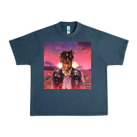 Midnight Navy Juice pink Urban Heavy Tee - linhVisuals