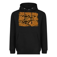 Black leopard glitter background Heavyweight Hoodie - RanaPortraitStore