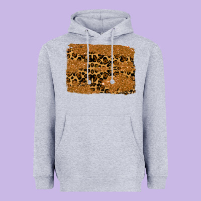 Leopard Glitter Background Heavyweight Hoodie Designed By Ranaportraitstore