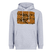 Heather Grey leopard glitter background Heavyweight Hoodie - RanaPortraitStore