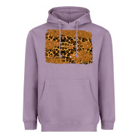 Lavender leopard glitter background Heavyweight Hoodie - RanaPortraitStore