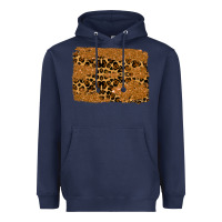 Navy leopard glitter background Heavyweight Hoodie - RanaPortraitStore