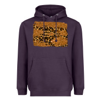 Plum leopard glitter background Heavyweight Hoodie - RanaPortraitStore