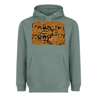 Sage leopard glitter background Heavyweight Hoodie - RanaPortraitStore