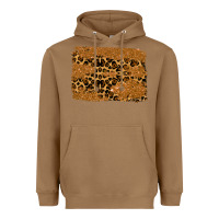 Toasted Coconut leopard glitter background Heavyweight Hoodie - RanaPortraitStore