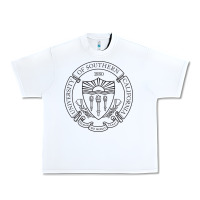 White .university of southern california Urban Heavy Tee - linhVisuals