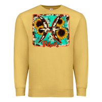 Antique Gold pisces turquoise cowhide Premium Sweatshirt - RanaPortraitStore