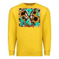 Lemon pisces turquoise cowhide Premium Sweatshirt - RanaPortraitStore