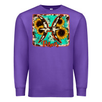 Purple pisces turquoise cowhide Premium Sweatshirt - RanaPortraitStore