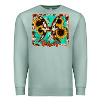 Seafoam pisces turquoise cowhide Premium Sweatshirt - RanaPortraitStore