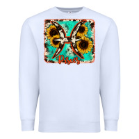 White pisces turquoise cowhide Premium Sweatshirt - RanaPortraitStore
