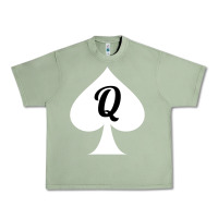 Oil Green queen of spades clothes for women   qos tee t shirt Urban Heavy Tee - linhVisuals