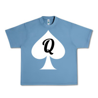 Pebble Blue queen of spades clothes for women   qos tee t shirt Urban Heavy Tee - linhVisuals