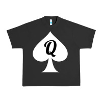 Pigment Black queen of spades clothes for women   qos tee t shirt Urban Heavy Tee - linhVisuals