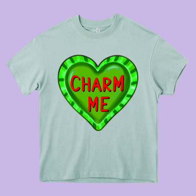 Valentine's Day Hearts Heavy Core Tee Designed By Fadigitalartstudio