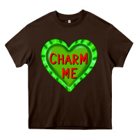 Chocolate Brown valentine's day hearts Heavy Core Tee - FaDigitalArtStudio