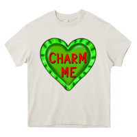 Cream valentine's day hearts Heavy Core Tee - FaDigitalArtStudio