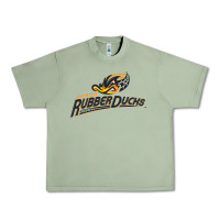 Oil Green akron rubberducks Urban Heavy Tee - linhVisuals