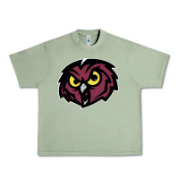 Oil Green temple owls Urban Heavy Tee - linhVisuals
