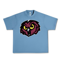 Pebble Blue temple owls Urban Heavy Tee - linhVisuals