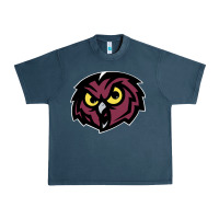 Midnight Navy temple owls Urban Heavy Tee - linhVisuals