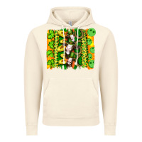 Vintage Artic st patricks cow and coin wıth clovers and leopard brushstrokes Vintage Hoodie - Artiststas