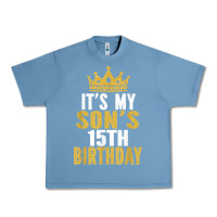 Pebble Blue it's my son's 15th birthday 15 years old boy t shirt Urban Heavy Tee - linhVisuals